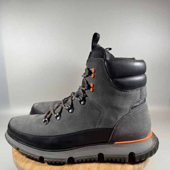 Cole‎ Haan 4.Zerogrand Waterproof Hiker Boot Gray Suede C31847 Mens Sz 12 - Picture 3 of 7